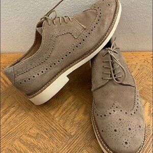 Mens H by Hudson Taupe Wingtip Dress Casual Shoes